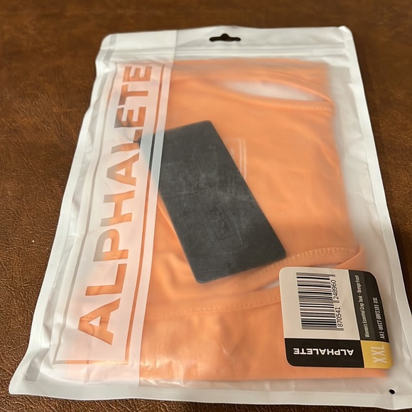 ALPHALETE ESSENTIAL CROP TANK ORANGE FROST SZ XXL WORKOUT ACTIVEWEAR ATHLEISURE - Picture 6 of 7